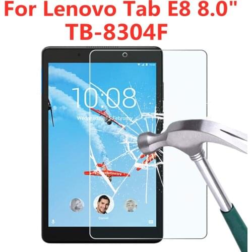 9H Hardness Tempered Glass For Lenovo Tab E8 8.0 Inch Screen Protector TB-8304F Anti Fingerprint HD Clear Tablet Protective Film