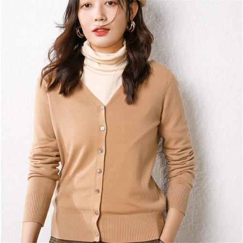 Women Sweater Cardigans Long Sleeve Button Sweater 2020 Autumn Winter Fashion Female Cardigans Tops Open Front Casual Sweaters