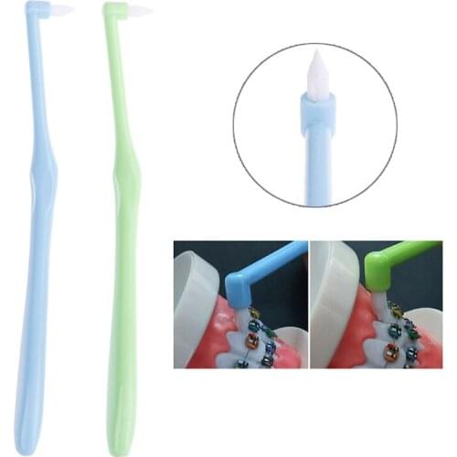 1Pcs Cleaners Floss Interdental Brush Soft Bristle Orthodontic Braces Cleaning Toothbrush Cusp Tooth-Floss Oral-Care