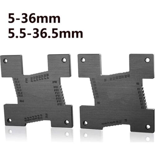 2Pcs High Precision Height Gauge 5-36.5mm Woodworking Router Table Electric Circular Saw Engraving Machine Measuring Tool Ruler