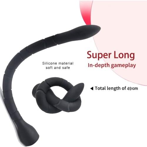 49cm Super Long Anal Plug Dildo Butt Plug Adult Sex Toys For Men Prostate Massager Anus Dilator Vagina Stimulator Masturbators