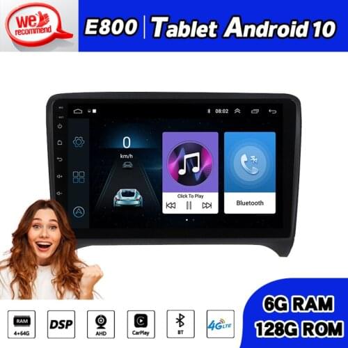 Car goods 9 Inch Touchscreen 2 Din Car Radio Navi Bt Player For Audi TT MK2 8J 2006 2012 Tablet Android 10.0 GPS Head Unit