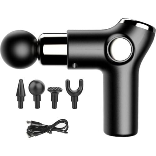 6/32 Speed Slimming Fascial Gun Electric Back Neck Body Deep Relief Pain Massage Gun USB Rechargeable Muscle Massage Fascial Gun