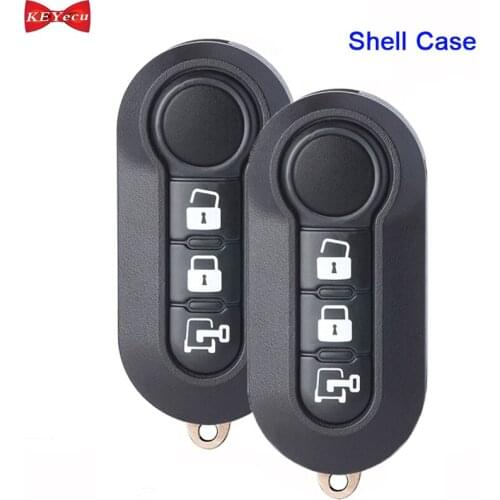 KEYECU 2pcs for Fiat 500L for for Ram Promaster 1500 2500 3500 City Rapid Remote Shell Case for LTQF12AM433TX RX2TRF198