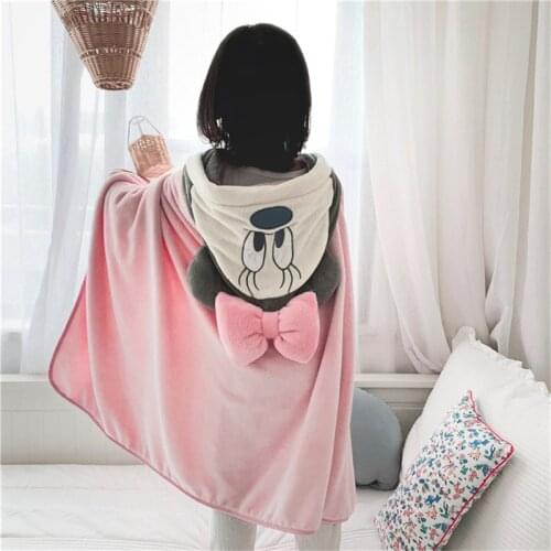 Disney Mickey Mouse blanket child absorbent Minnie bath towel shawl cape beach towel Soft and comfortable birthday Gift