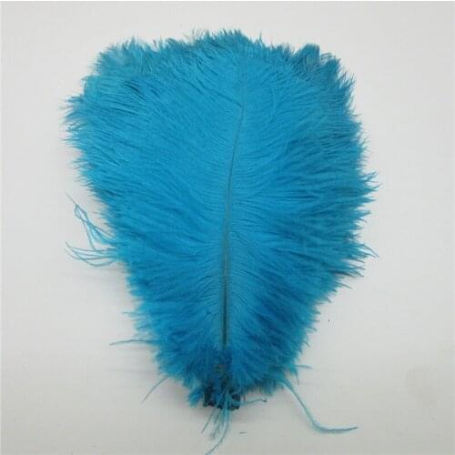 Wholesale Natural Ostrich Feathers 15-75CM 6-30Inch DIY Carnival Decor Party Wedding Decorations Lake Blue Ostrich Feather plume