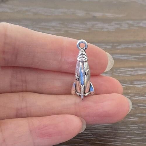 10PC Zinc Alloy Satellite Arrow Pendant Charm For Bracelet Necklace Earrings Bookmarks Keychain Zipper Pulls DIY Jewelry Making