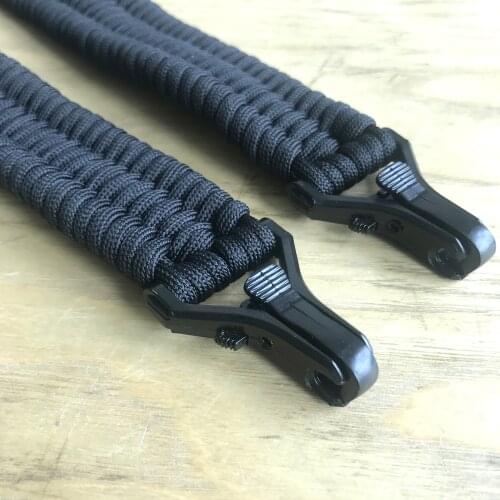 Gun Sling Paracord Rifle Sling 550lb 2 Point Adjustable Strap Camping Outdoors Tool