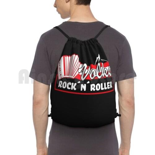 Volks Rock'N'Roller-Andreas Fanshirt Backpack Drawstring Bag Riding Climbing Gym Bag Folk Rocknroller Schlager Music Bat