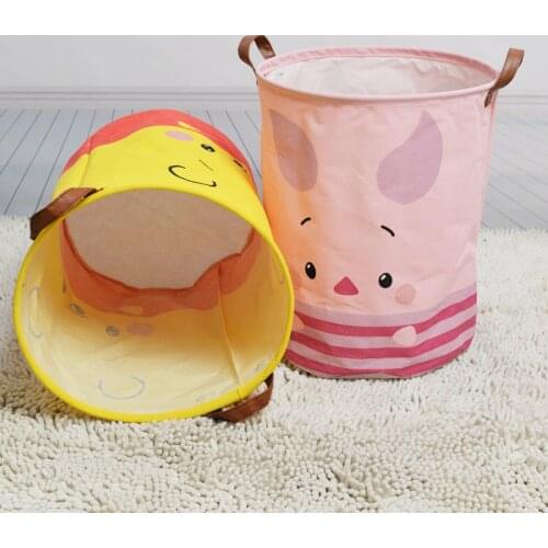 Nordic Wind Cotton and Hemp Cloth Art Big Dirty Clothes Basket Balcony Bedroom Laundry Basket Storage Basket Storage Bin