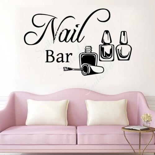 Cute Beauty salon Wall Sticker Removable Wall Stickers Diy Wallpaper For Kids Rooms Home Decor Decoration Accessories Murals