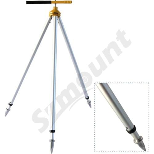 SZMOUNT TP-PP Seco Alligator Clamp, Clip Survey With ball-and-socket head holds Grade, Prism, or GPS Pole Rod TRIPOD