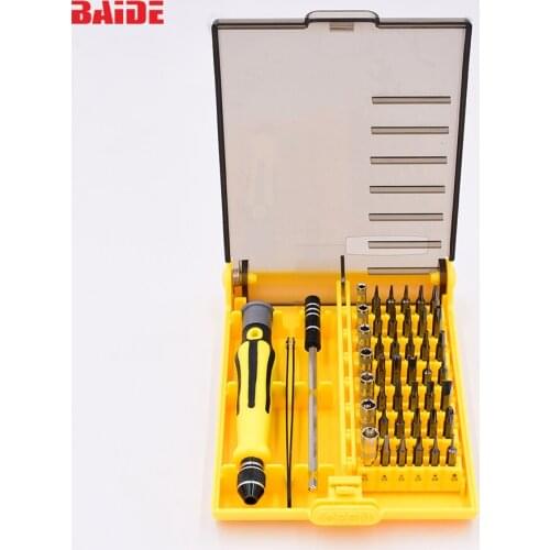 CRV 45 In 1 Electron Torx MIni Magnetic Screwdriver Tool Set hand tools Kit Opening Repair Phone Tools 60set/lot