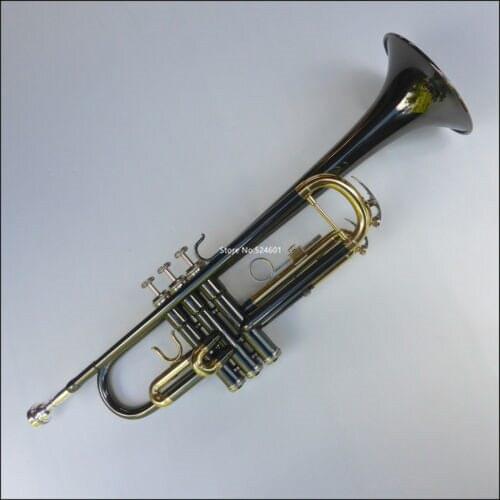 High Quality Bb Trumpet Dark Nickel Professional musical instruments With Case Accessories Free Shipping