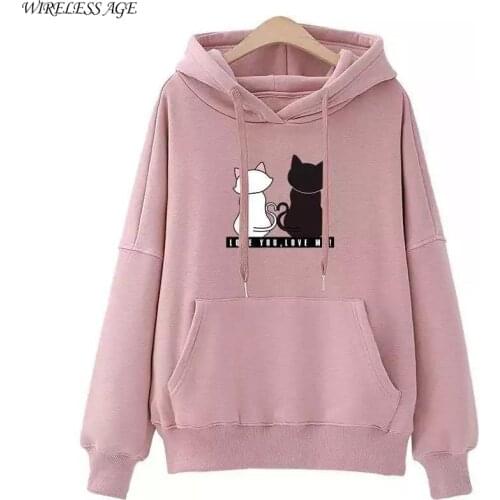 WIRELESS AGE Women's Fleece Hoodies