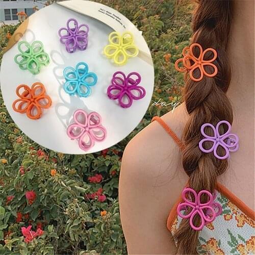 Cute candy color catch clip girls sweet hairpin hair accessories Ponytail fixed Hair Claws Korea Kids Scrunchie Ornaments Gift