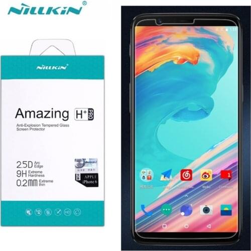 For Oneplus 5T Glass Screen Protector 6.01'' NILLKIN Amazing H/H+PRO 9H Tempered Glass for Oneplus 5T glass protector