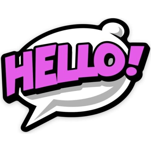 HELLO! Comic Effect Sticker Plane Extreme