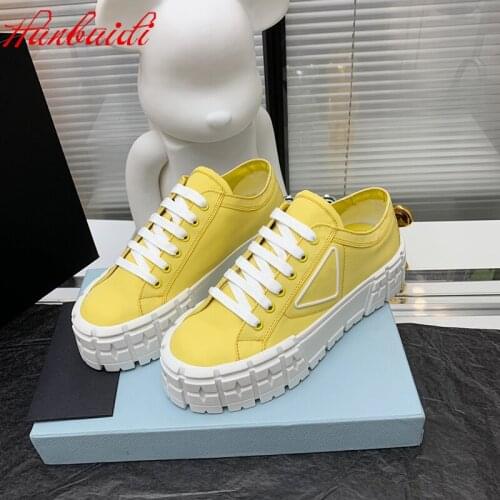 Candy Color Women Causal Shoes Platform Wedges Lace Up Women Loafers Runway Vulcanized shoes Trainers Sneakers For Women 2022