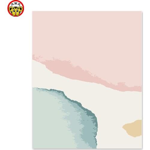 Painting by numbers art paint by number Abstract maiden ink and ink decoration simple Simple girl heart painting by numbers