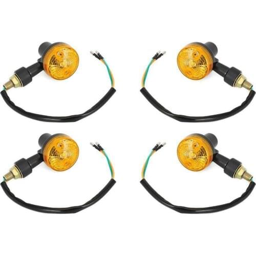 LED Turn Signals Lights Lamps Motorcycle Parts Replacement 4pcs/kit 6V