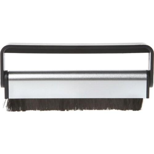 Anti-static Vinyl Record & Stylus Cleaning Kit with 2-in-1 Carbon Fiber & Soft Velvet LP Brush and Stylus Brush