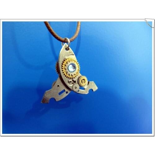Free Shipping Steampunk Pocket Watch Necklace Pendant Watch Clock Parts Cogs Gears Handmade
