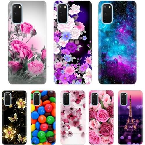 For Samsung S20 Case Silicone Soft Print Back Cover for Samsung Galaxy S20 Plus Phone Case S20 Ultra S20+ TPU Cover Coque Bumper