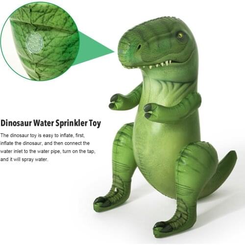 Dinosaur Water Sprinkler Toy Inflatable T-Rex Water Games Toy For Toddlers Kids Outdoor Backyard Pool Water Fun Party Supplies