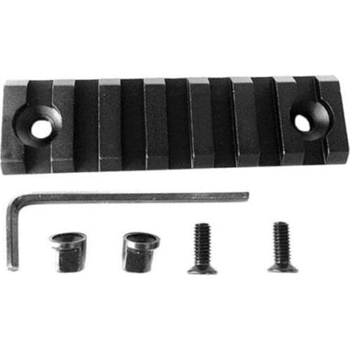 F016 Neutral Keymod Metal Rail Strip Hunting Tactical Aluminum Slot Keymod Scope Mount Picatinny Weaver Rail Airsoft Gen