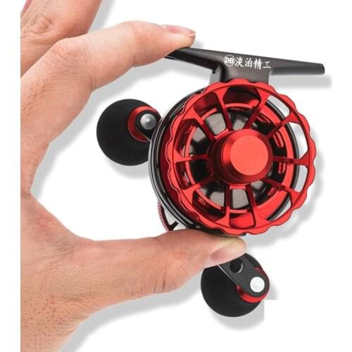 Ice Fishing Reel 3.2:1 Gear Ratio 5 Ball Bearings Left Handed Retrieve Raft Fishing Coil Carretilha De Pesca Fish Line wheel