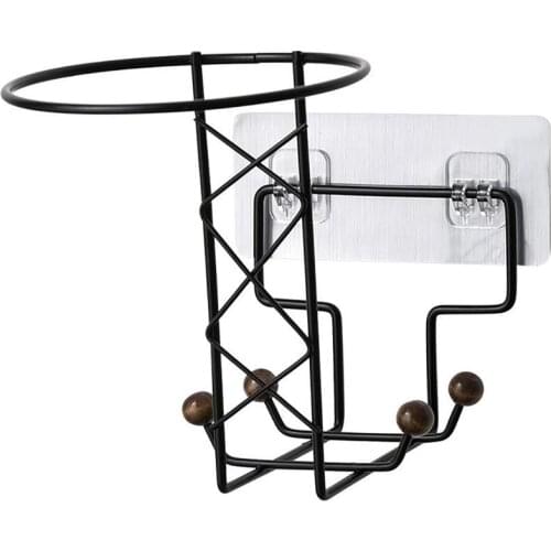 Metal Wall Mounted Motorcycle Helmet Holder Hook Hat Rack Hanger Display Multifunctional Hat Storage Rack Hook #20