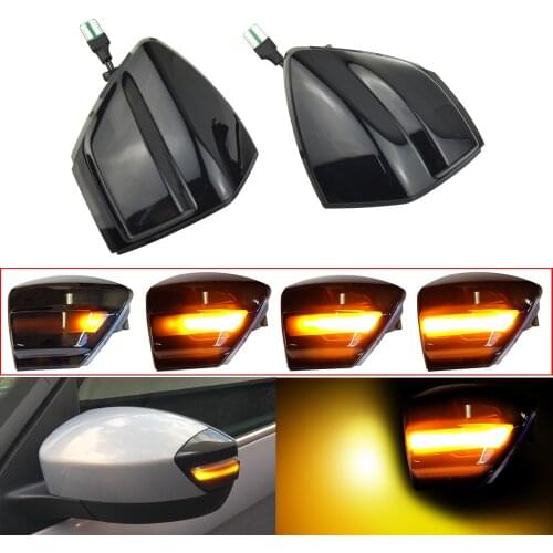 Flashing Side Wing Mirror Indicator Dynamic Blinker LED Turn Signal Light For For Ford S-Max 07-14 Kuga C394 08-12 C-Max 11-19