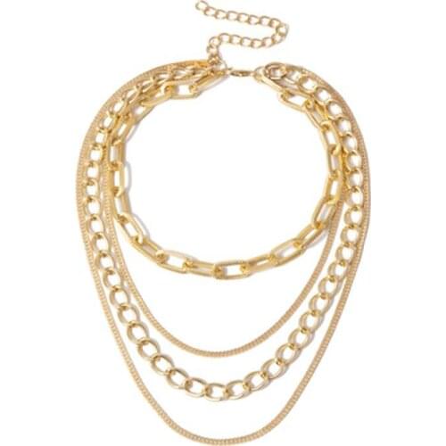 2021 Trendy Classical Multilevel Necklace Alloy Necklace Choker Necklace for Women Accessories Fashion Jewellery