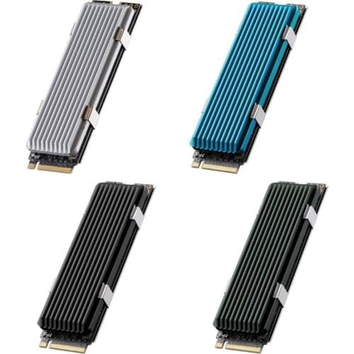 1 Set SSD Radiator High-temperature Resistant Professional Buckle Design 2280 NVMe SSD Heat Sink for Desktop Computer Cable