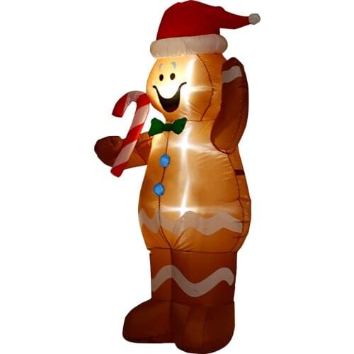 Christmas Ornaments Models Color Snowman Inflatable Mold Colorful Rotate Garden Decorations Parties Accessories LED Light