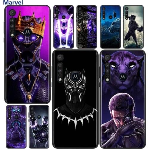 Marvel Black Panther For Motorola G9 G8 G Stylus Power One Fusion Hyper Edge E7 E6 5G Plus Play Lite Soft Phone Case