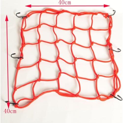 5 color Option New Motorbike Motorcycle Helmet Bungee Luggage Cargo 6 Hooks Net Hold Down Helmet net 40x40cm