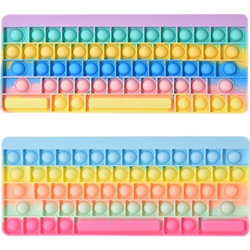 Silicone Keyboard Push Bubble Simpl Dimmer Press Board Cup Mat Kid Adult Family Simple Dimple Game Entertainment Fidget Toys