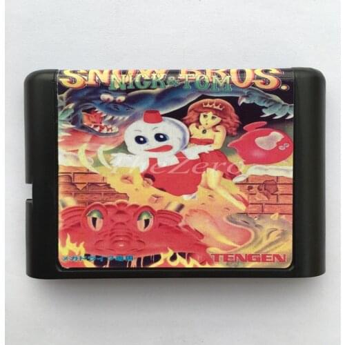 Snow Bros EU/JAP Shell for 16 bit Game Card for Genesis System for Sega Mega Drive