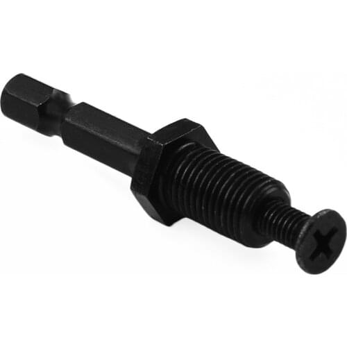 1/4 Hex Shank Steel Adapter To 3/8\"-24UNF Male Thread Screw For Drill Bit Chuck For Drill Chuck Wholesale