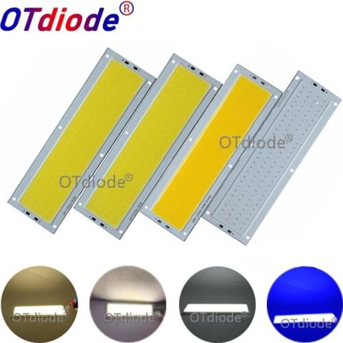 120x36mm COB LED Strip 12V Light 12W 1000LM tubes Natural Warm White Blue LED FLIP Chip for DIY Car Lamp LED COB Strip