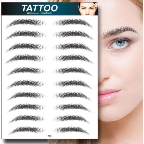 Eyebrow Tattoo Stickers 6d Simulation Eyebrow Stickers Waterproof Natural Eyebrow Stickers Full Set Of Lazy Eyebrow Artifact