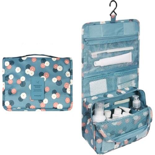 High Capacity Makeup Bag Travel Cosmetic Bag Waterproof Toiletries Storage Bags Travel Kit Foldable Ladies Beauty Bag Organizer