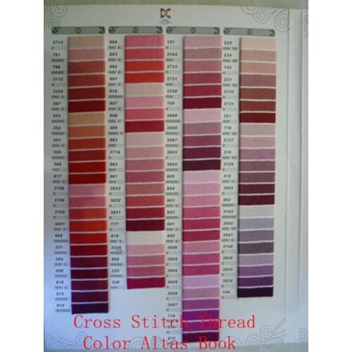 Embroidery Top One Cross Stitch Real Thread Color Atlas Book Your Best Choice Free Shipping