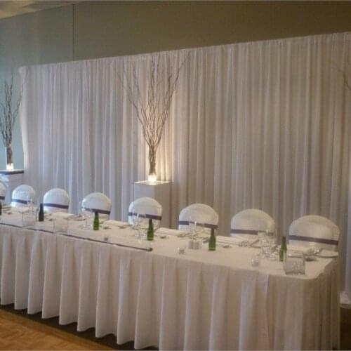 3m x 6m white Silk Wedding Backdrop wedding backdrop drapes curtain wedding decoration