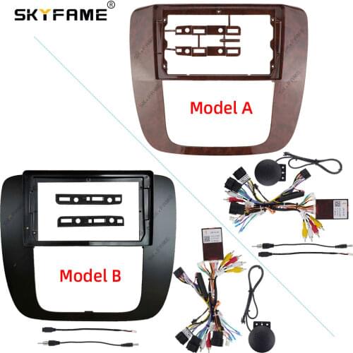 SKYFAME Car Frame Cable CANBUS For GMC Yukon Acadia Chevy Tahoe Suburban Enclave 2007-2012 Big Screen Dash Panel Fascia