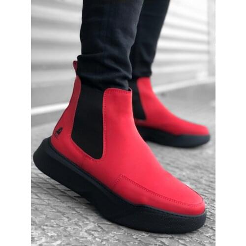 BA0150 Step-in Band Men Red Sole High Sports Boots