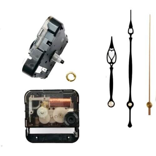 Silent Movement S 44704P Plastic Movement Sweep Clock Accessory With Black Hands Quartz DIY clock Kits