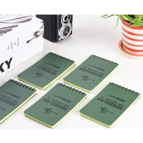 1Pcs Tactical Notebook All Weather Waterproof Notepad Supplies 2021 Loose-Leaf Book Paper Camping Writing Military Outdoors X1X0